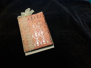 File Folder Journal in Orange and Lace
