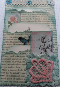 YouTube Project#12:  A Book Page Tag with Four Pockets
