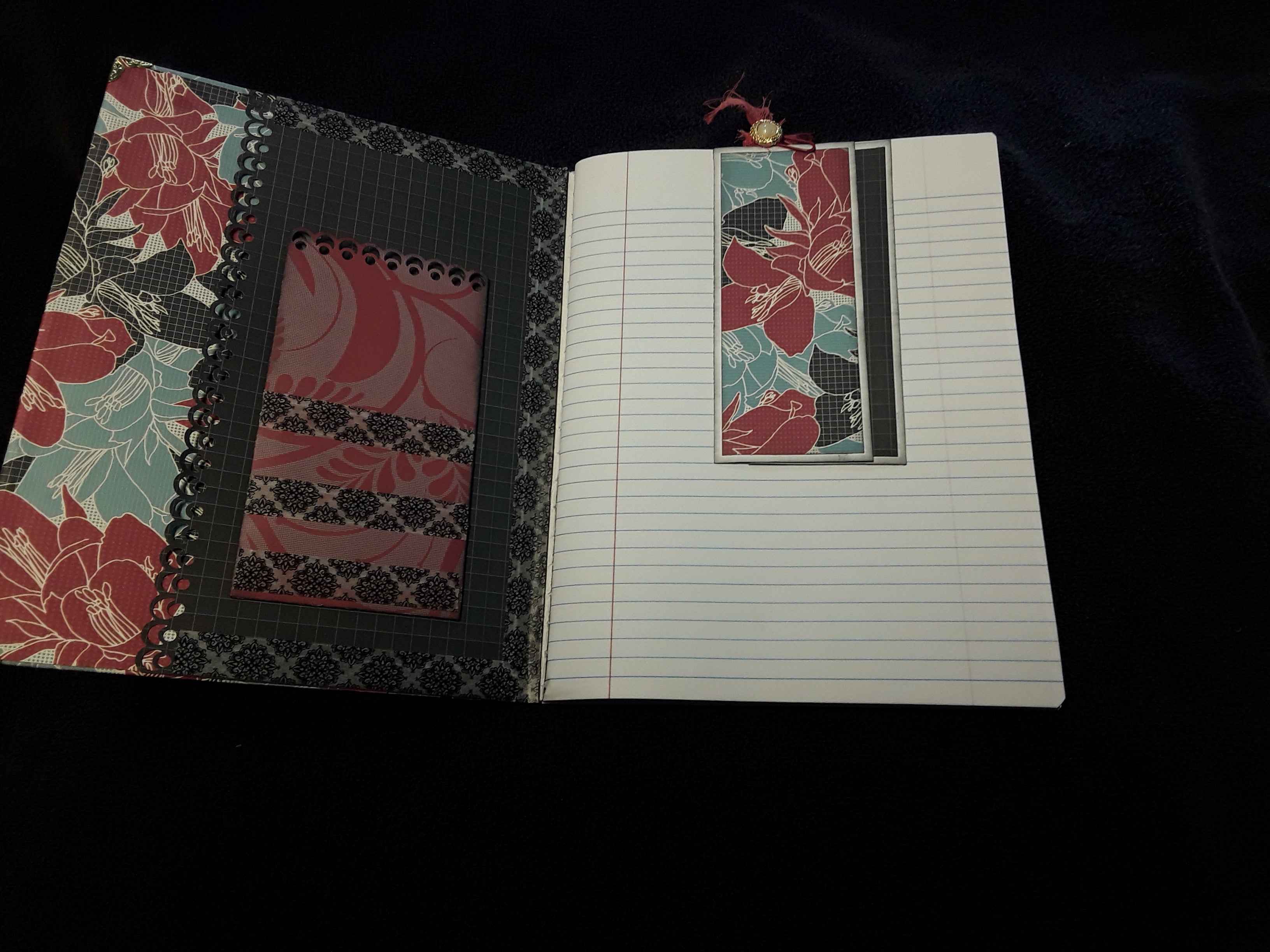 Red and Teal Journal