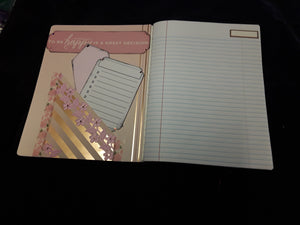 Elegant Pink and Gold Journal