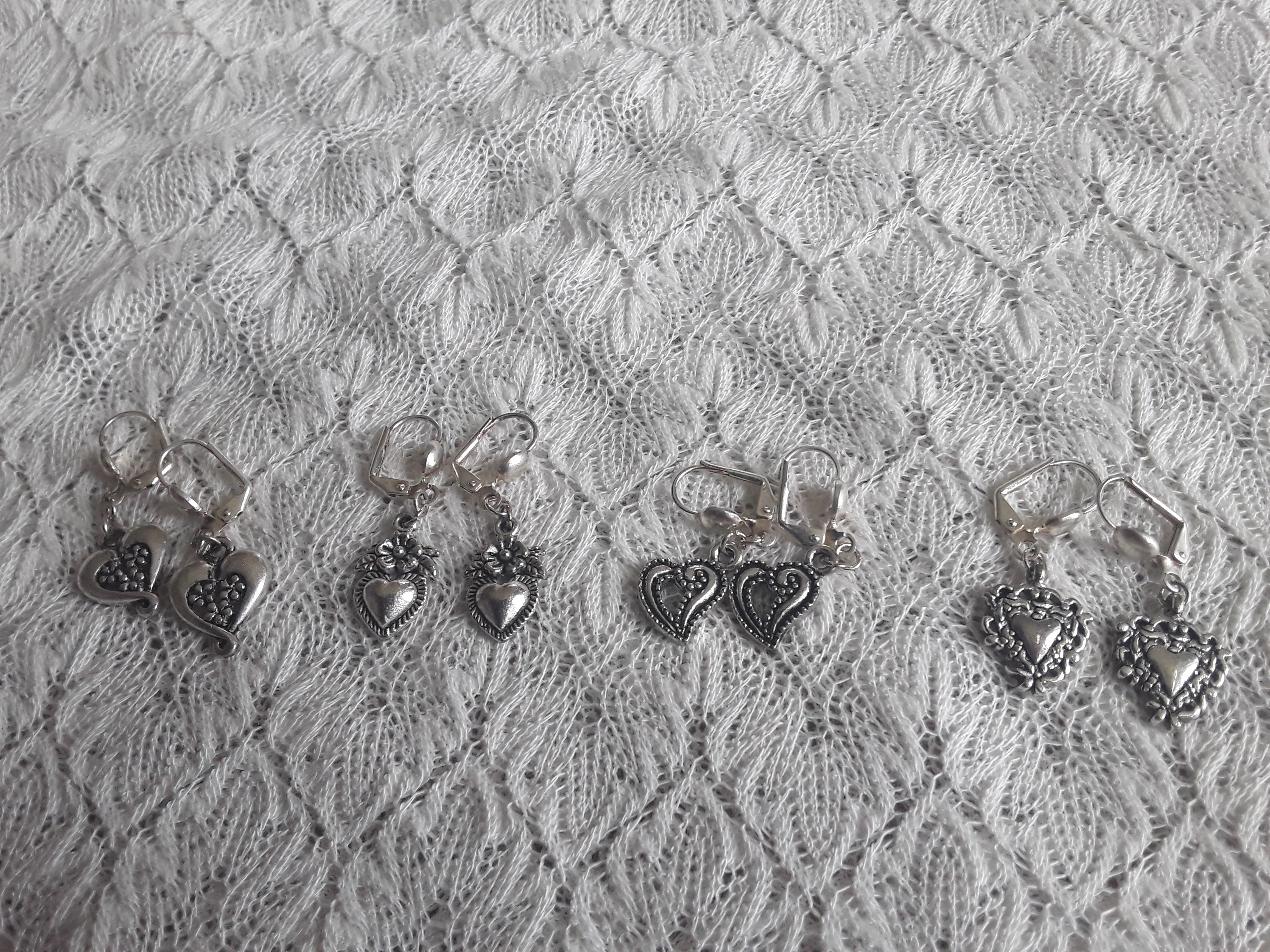 Four Pack of Heart Earrings