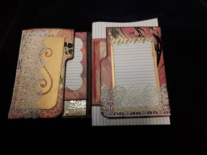 File Folder Journal in Orange and Lace