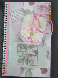 Pink Rose in My Pocket Spiral Journal