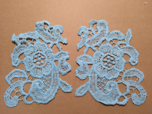 2-Piece Lace Applique in Teal-3