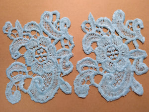 2-Piece Lace Applique in Teal-5