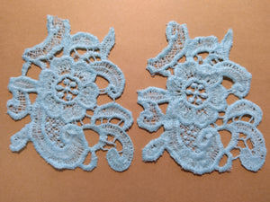 2-Piece Lace Applique in Teal-7
