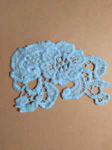 Single Lace Applique in Teal-1
