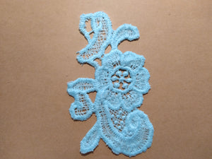 Single Lace Applique in Teal-2
