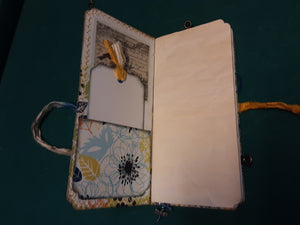 Travel Journal in Blue and Yellow Floral